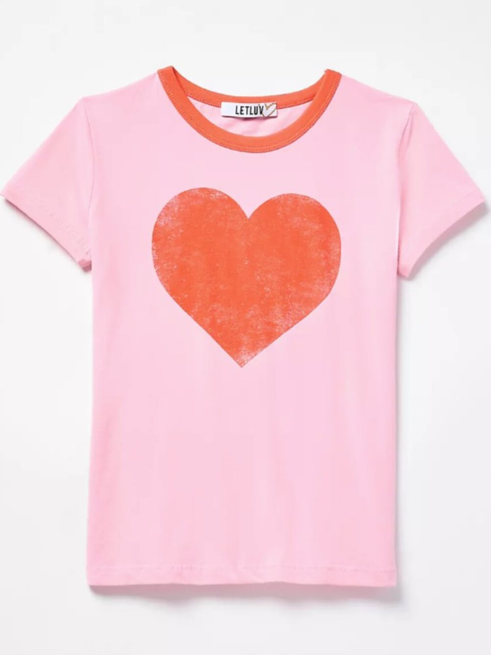 Letluv Pink Heart Tee, L